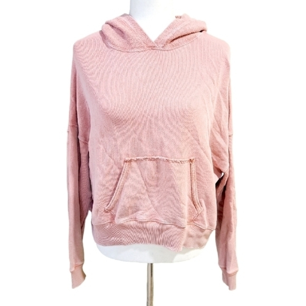AMERICAN EAGLE PINK OVERSIZED HOODIE SWEATSHIRT SZ M - Picture 3 of 7